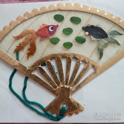 葉脈+麥秸畫(huà)藝術(shù)書(shū)簽(手工制作七八十年代出口創(chuàng)匯產(chǎn)品)