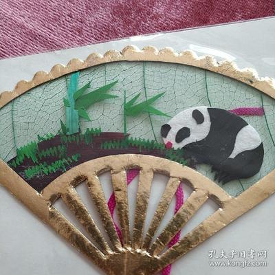 葉脈+麥秸畫(huà)藝術(shù)書(shū)簽(手工制作七八十年代出口創(chuàng)匯產(chǎn)品)